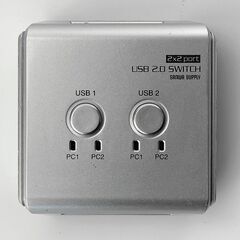 USB2.0ハブ付手動切替器