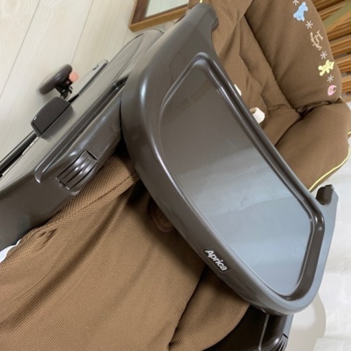 【再値引き】Aprica  西松屋限定モデル  ハイローベッド＆チェア　ユラリズム　くまさんといっしょ