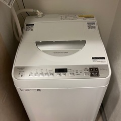 美品 SHARP 2020年製最新モデル洗濯乾燥機　型番ES-T...
