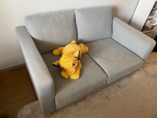 値下げ‼️IKEA2人掛けソファー引き取り場所変更しました19日まで