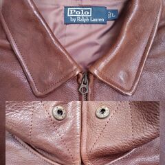 「取引完了済」Polo by Ralph Lauren 💙 A-2 フライトジャケット 💙 ポロ ラルフローレン 💙 A-2 レザー ジャケット 💙 (株)インパクト21