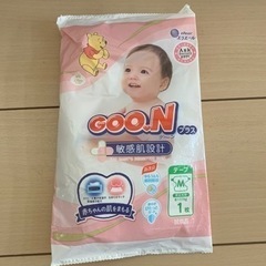 GOONプラス オムツ 1枚 テープMサイズ 試供品