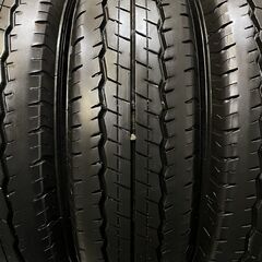 DUNLOP SP175N 195/80R15 107/105N LT 15インチ 夏タイヤ 4本 19～21年製 バリ溝 ハイエース キャラバン等　(TB686) クレジットカード QRコード決済可能