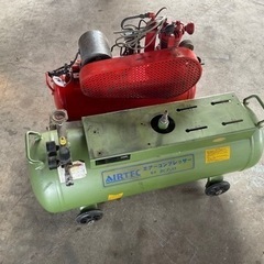 富士100Vエアーコンプレッサー！サブタンク付