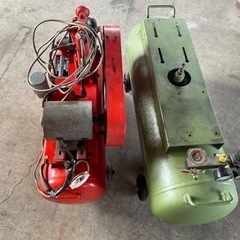 富士100Vエアーコンプレッサー！サブタンク付