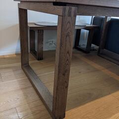 IKEA ダイニングテーブル 140cm モールビロンガ テーブル オーク材