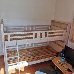 【終了】10年ほど使用の木製二段ベッド、如何ですか？