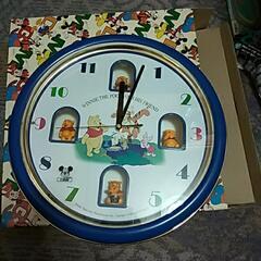 値下げいたしました！【新品】箱に説明書付きプーさんのからくり壁掛け時計