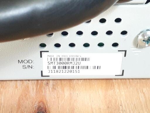 APC Smart-UPS SMT3000RMJ2U 動作未確認