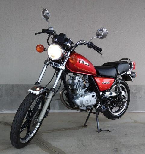 SUZUKI GN125E 人気の赤 GN125H GN125-2F 原付二種 スズキ