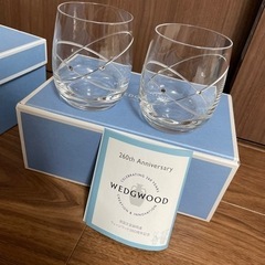 【最終お値下げ】【新品未使用】WEDGWOOD♡ペアグラス