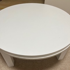 ホワイト丸テーブル