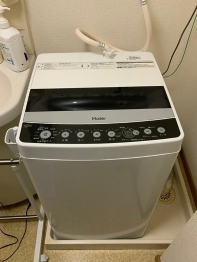 【2021年製】ハイアール JW-C45D-K ブラック 簡易乾燥機能付洗濯機(4.5kg）