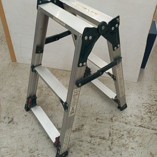 ピカ KS-90A アルミ四脚アジャスト式兼用脚立 3尺【野田愛宕店】【店頭