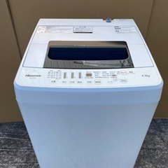 ハイセンス　洗濯機　HW-E4502 4.5kg 2017年製●...