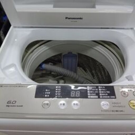 ID324725　6K洗濯機　パナソニック　2016年製　NA-F60B8　キズ有