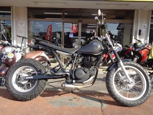 NO.2823　ＴＷ２００　ロンスイ　スカチューン　スーパートラップマフラー　メタリックオレンジ　☆彡 tw200 ロンスイスカスーパートラップ