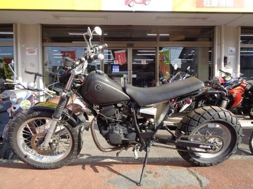 NO.4640　ＴＷ２００　ロンスイ　スカチューン　ショートスーパートラップマフラー　マッドブラック　☆彡 NO.4640 TW200 ロンスイ スカチューン ショートスーパートラップ