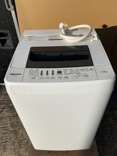 ハイセンス　洗濯機　HW-T45A　4.5kg 2017年製●E012G025