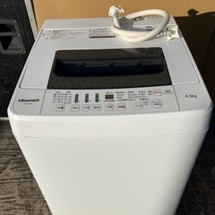 ハイセンス　洗濯機　HW-T45A　4.5kg 2017年製●E...