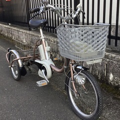 整備・良品＞パナソニック・かろやかライフ・電動アシスト三輪車自転車