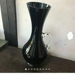 再値下げ　昭和のカメイガラスの花瓶　
