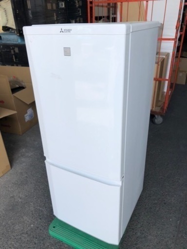 配送可能　三菱 ノンフロン 冷凍冷蔵庫 MR-P15EZ-KW 146L
