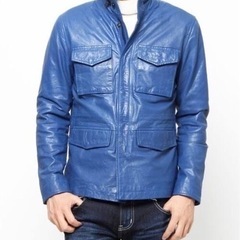 VANQUISH ライダースジャケット 青 Sサイズ　5000円