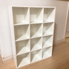 木製コレクションケース　白　カラーボックス