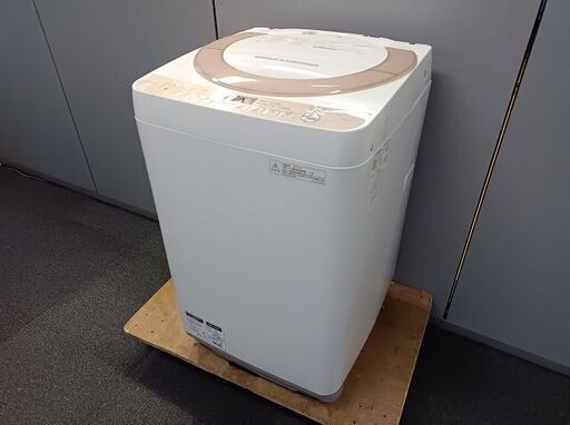 シャープ　全自動洗濯機　ES-KS70S-N『良品中古』2017年式