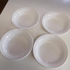 白シンプル皿4枚