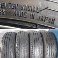 夏☆美品 ルーミー パッソ【人気の ガンメタ色】ミラージュ デリカD2 ソリオ トール タンク ブーン【富山】ダンロップ 日本製 165/65R14 中古