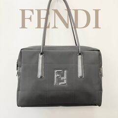 フェンディ FENDI　ナイロン レザー　トートバッグ　肩掛け　...