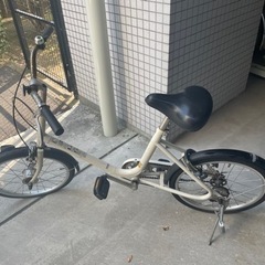 【0円】無印小型自転車（カギ付）