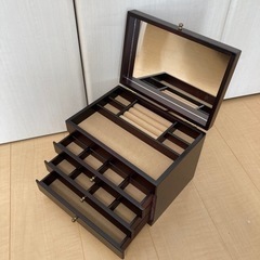 木製ジュエリーボックス　日本製　アクセサリーケース