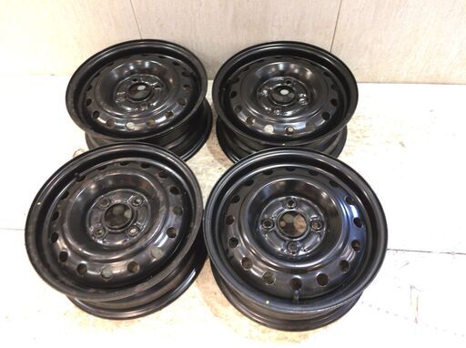 ■8553■4本セット 鉄ホイール 15×5 1/2JJ 純正 4穴 TOPY 621 93 H3.2