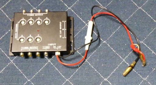 TFT LCDモニター 10.2インチ 分配器付 バイザーモニター フリップ TFT