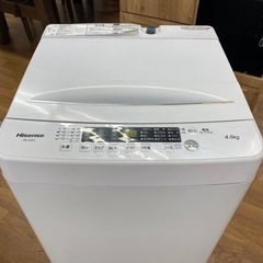 I380 🌈 2021年製♪ Hisense 洗濯機 （4.5㎏） ⭐ 動作確認済 ⭐