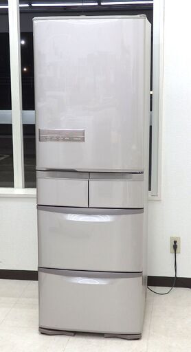 北海道 千歳市/恵庭市 動作品 日立/HITACHI 5ドア冷凍冷蔵庫 R-K40HJ(T) ソフトブラウン 2020年製 401L 右開き ジャパネットオリジナルモデル
