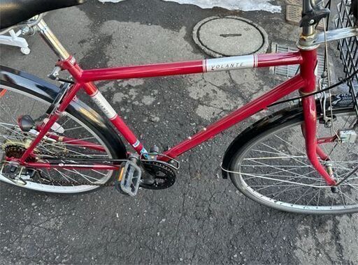 27インチ  自転車 6段切り替え ボランチ ワインレッド カゴ付き ライト付き 鍵付き シティサイクル ママチャリ  札幌市白石区 白石店 27インチ 自転車 6段切り替え ボランチ ワインレッド カゴ付き ライト