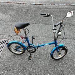 ちょっと珍しい古い折畳自転車