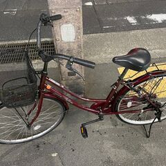 リサイクルショップどりーむ鹿大前店 No705 自転車 ワインレ...