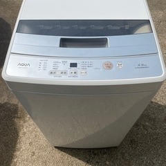 AQUA AQW-S45G（W）2019年製4.5kg 洗濯機
