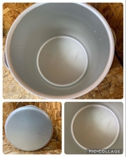 5887) 美品 HOKUA 北陸アルミ マイスター 寸胴鍋 蓋付き 42cm 両手鍋 業務