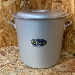 (5887) 美品 HOKUA 北陸アルミ マイスター 寸胴鍋 蓋付き 42cm 両手鍋 業務用 キッチン用品 調理器具 厨房用品 店舗用品 5887) 美品 HOKUA 北陸アルミ マイスター 寸胴鍋 蓋付き 42cm 両手鍋 業務