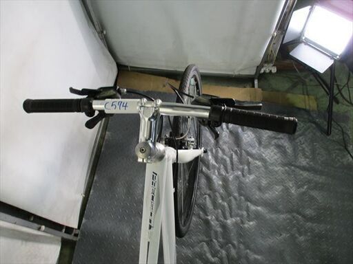 C574　★24800円スタート★整備済み スポーツ中古自転車 【クロスバイク asahi　precision 白】