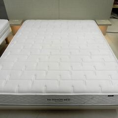 日本ベッド セミクイーンサイズ ベッド マットレス付き 幅232×奥203×高90cm 照明付き クイーンベッド ベット 寝具 家具 札幌市 厚別区