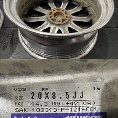 WORK VARIANZA V5S ワーク ヴァリアンツァ 20インチ 4本 8.5J5HPCD114 