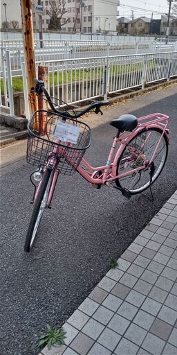★ジモティ割あり★  軽快車 26インチ ピンク クリーニング済み SJ1675
