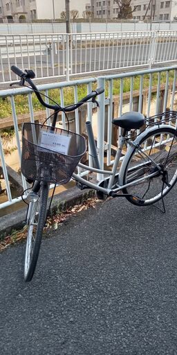 ★ジモティ割あり★  軽快車 26インチ グレー系 クリーニング済み SJ1679